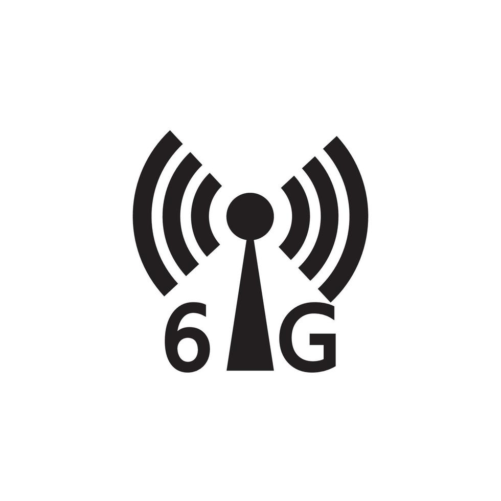 icono de internet 6g vector