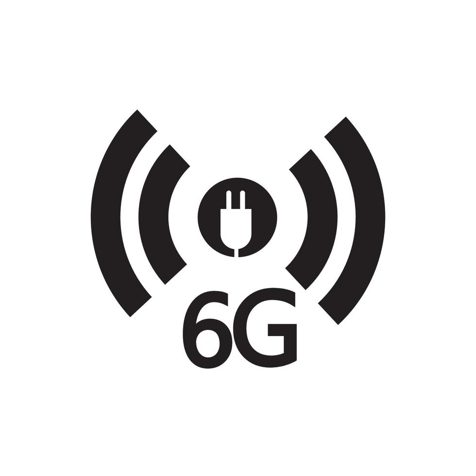 icono de internet 6g vector