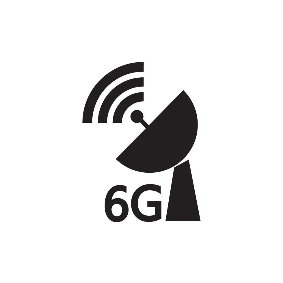 icono de internet 6g vector