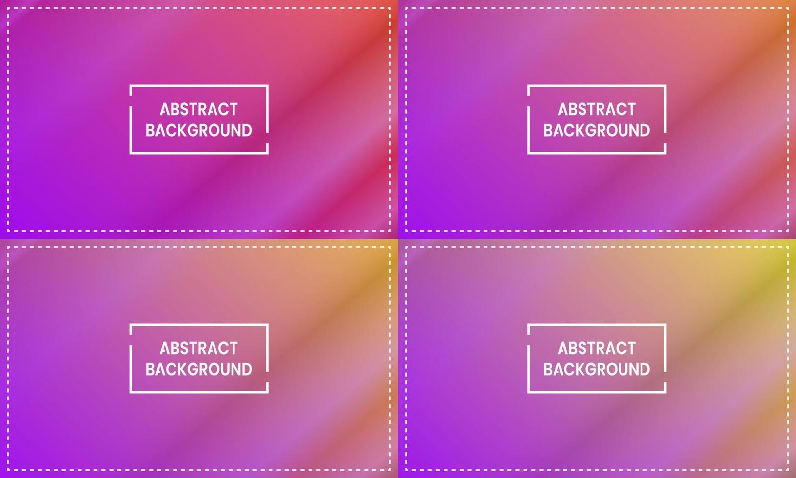 orange, yellow and purple shining gradient collection with frame. abstract, simple, modern and colorful style. great for background, copy space, wallpaper, card, cover, poster, banner or flyer vector