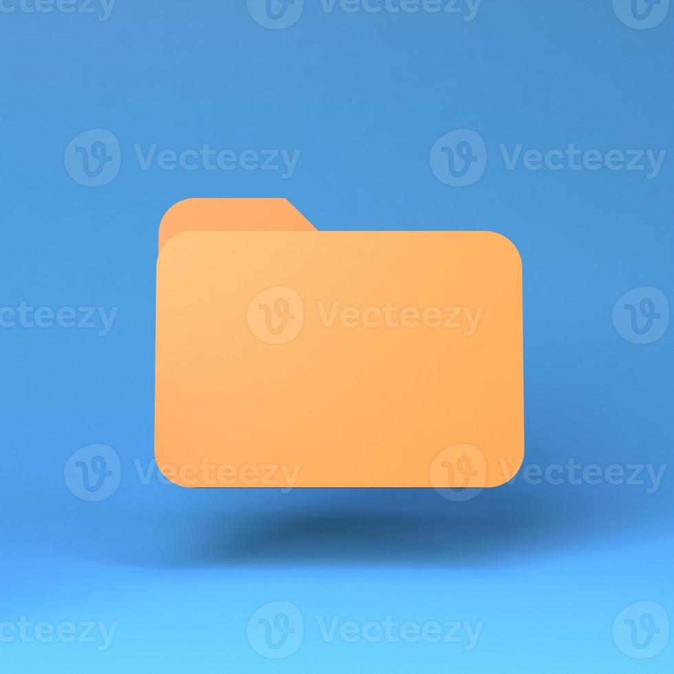 Folder icon. 3d render illustration. photo