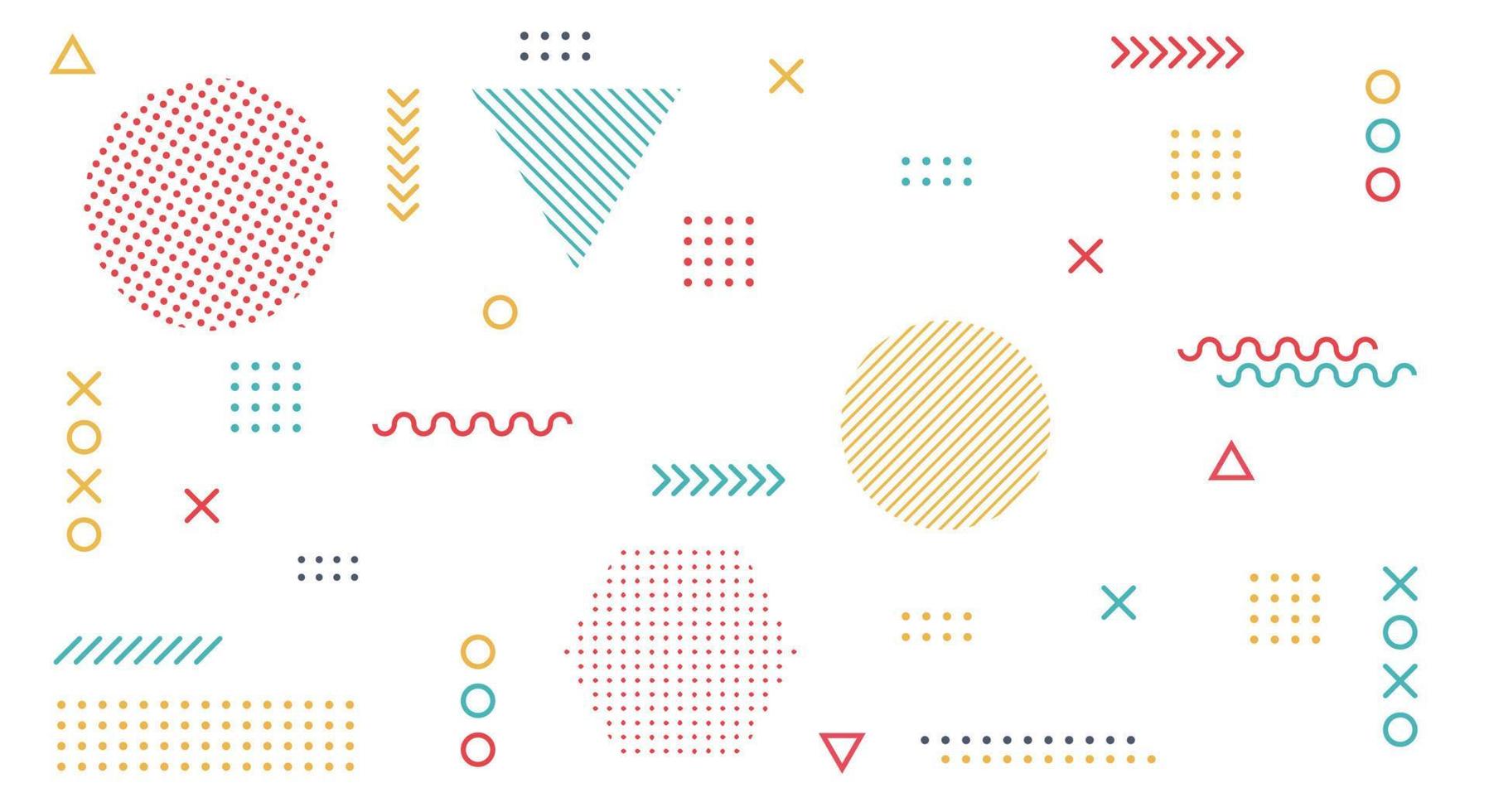 Abstract modern shapes geometric background. vector