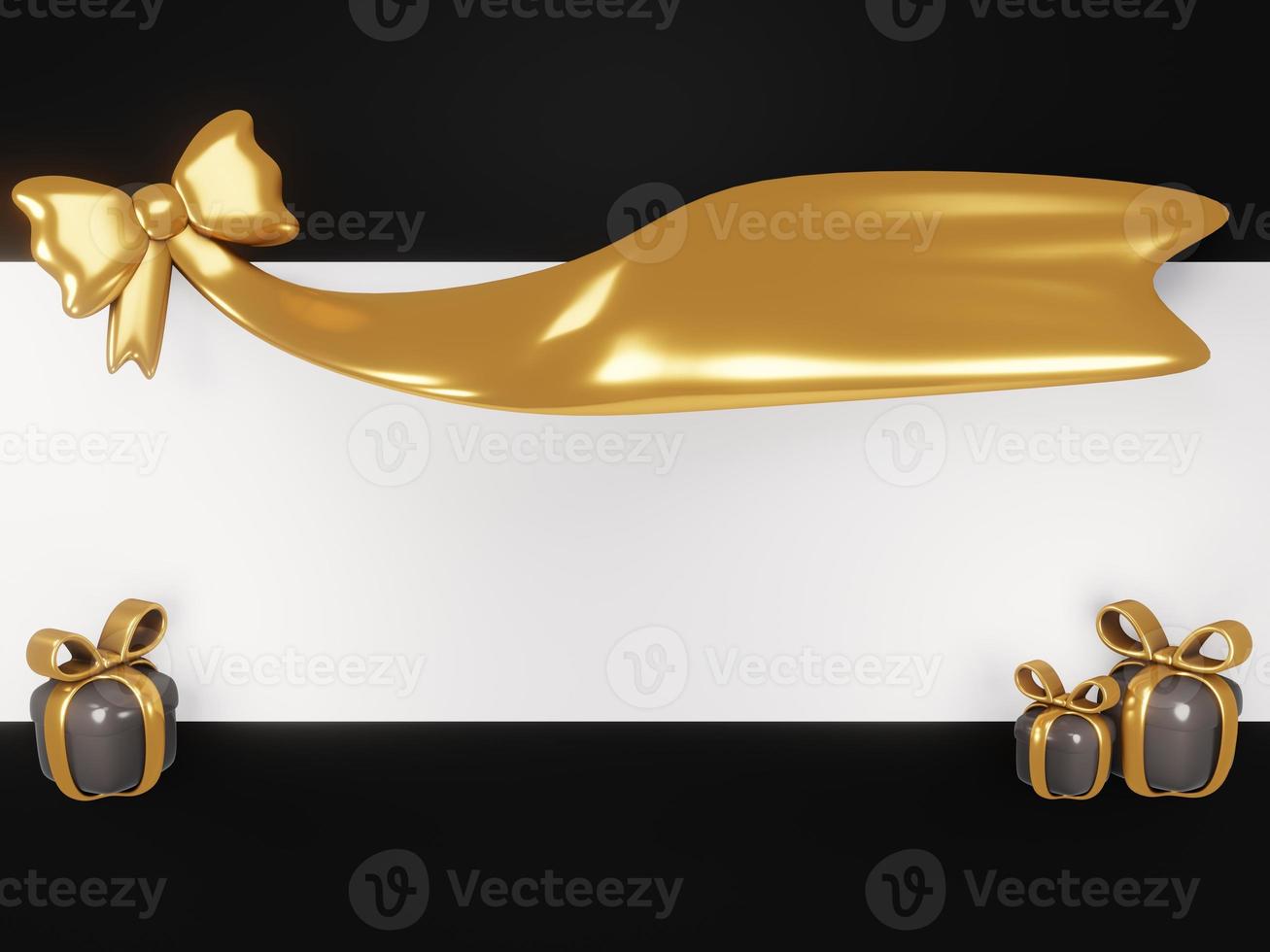 3D Rendering of Black Friday and Cyber Monday template background card for commercial. 3d render cartoon style. photo