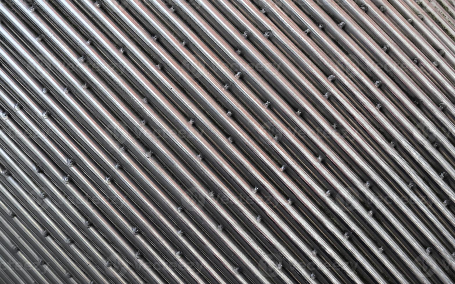 Detailed close up view on metal and steel surfaces. photo