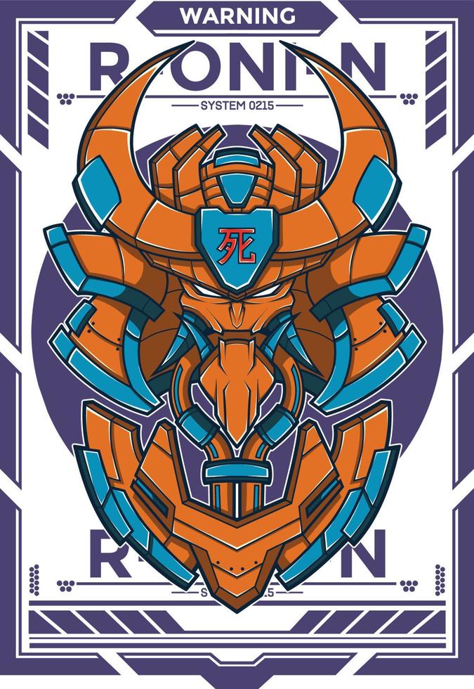 Onimusha Head Vector Illustration