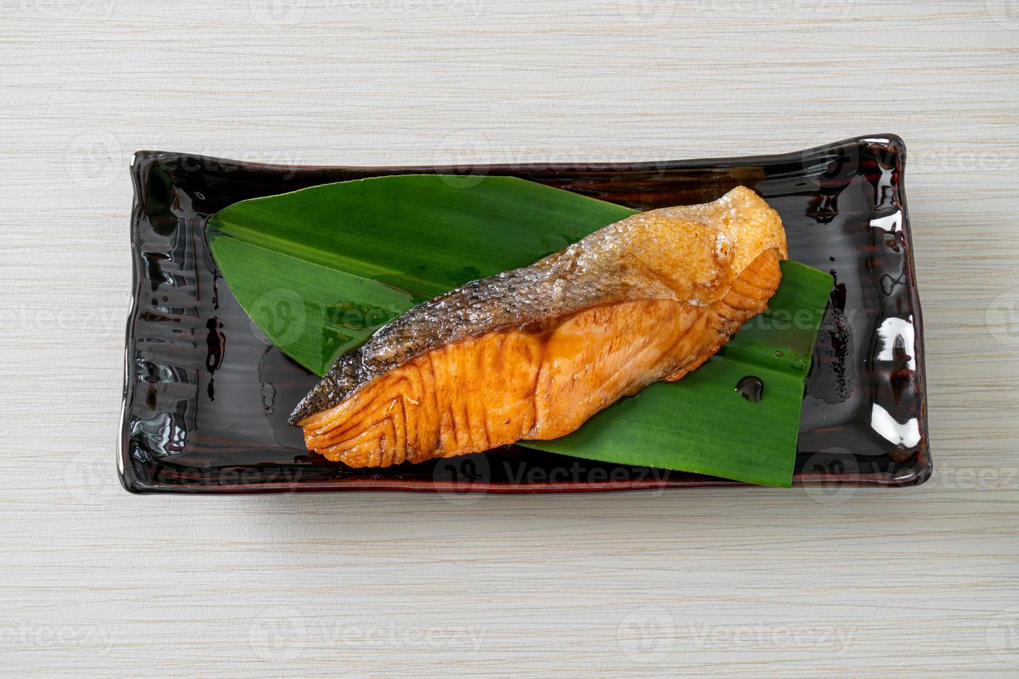Grilled Salmon Steak with Soy Sauce photo