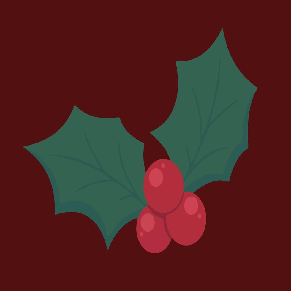 Christmas decoration made with green and red patterns vector