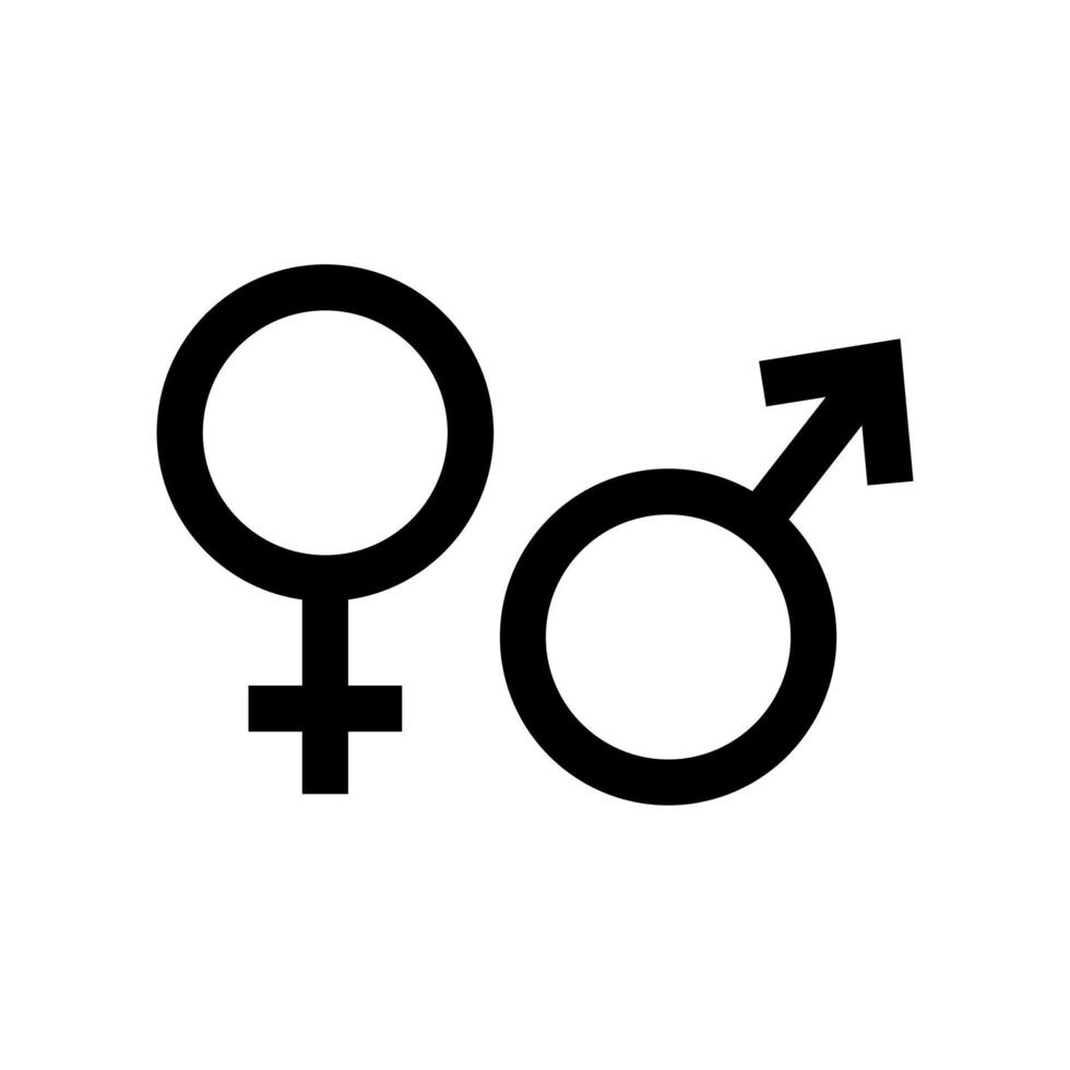 Gender Symbols Icon 12827611 Vector Art At Vecteezy