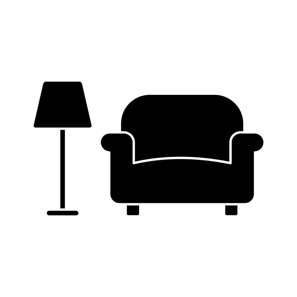 living room flat icon vector