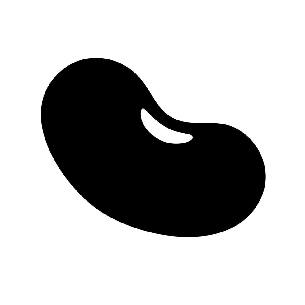 Kidney beans flat icon vector