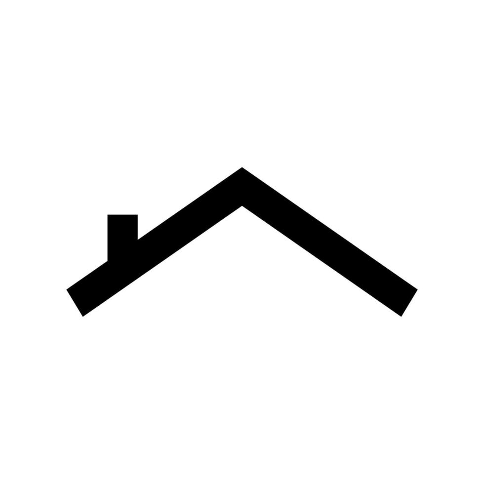 Roof house flat icon vector