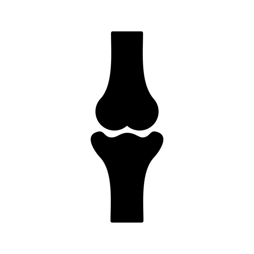 Knee bones vector icon