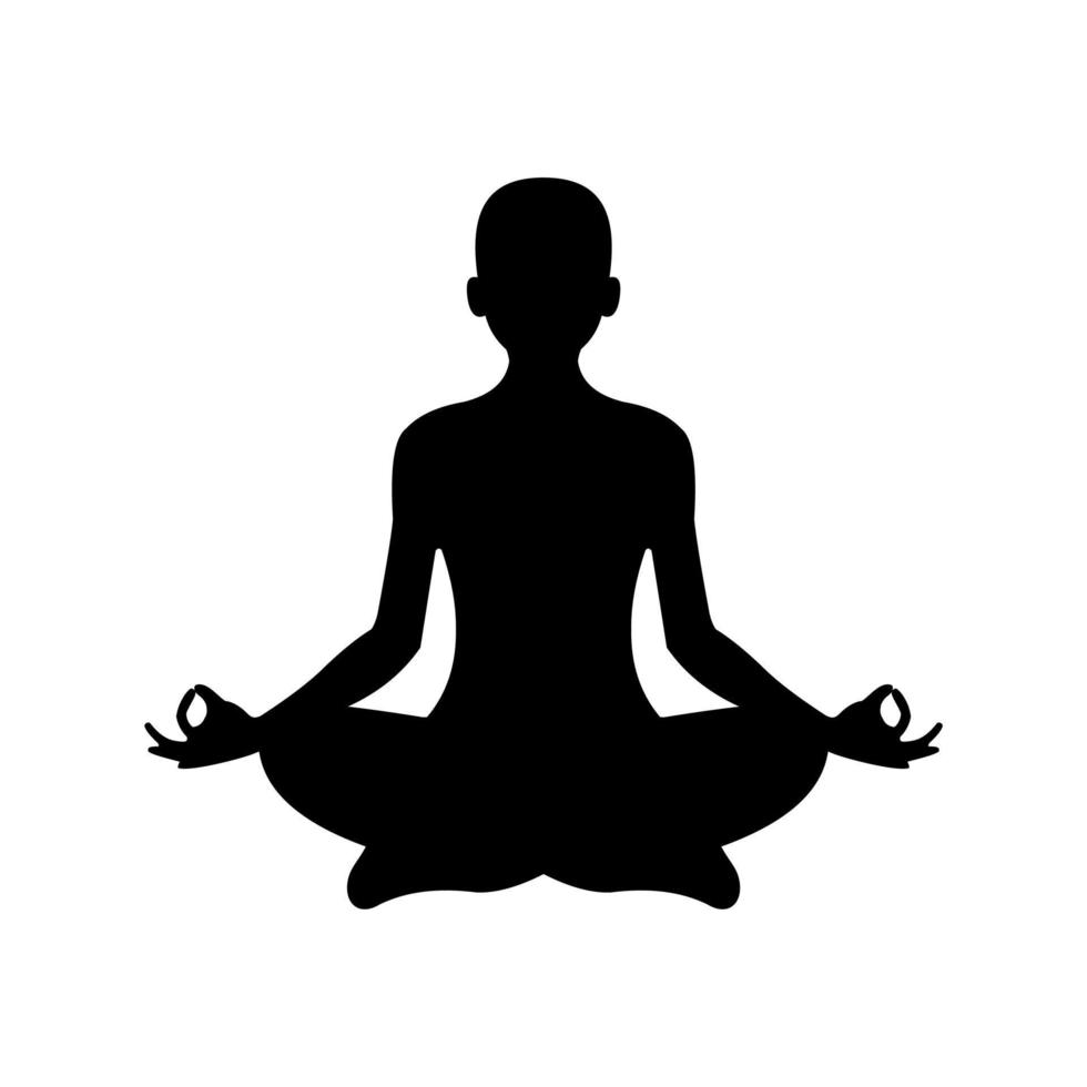 yoga flat icon vector