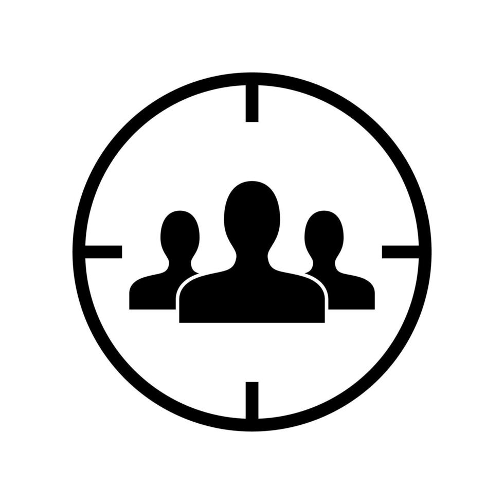 target audience icon vector