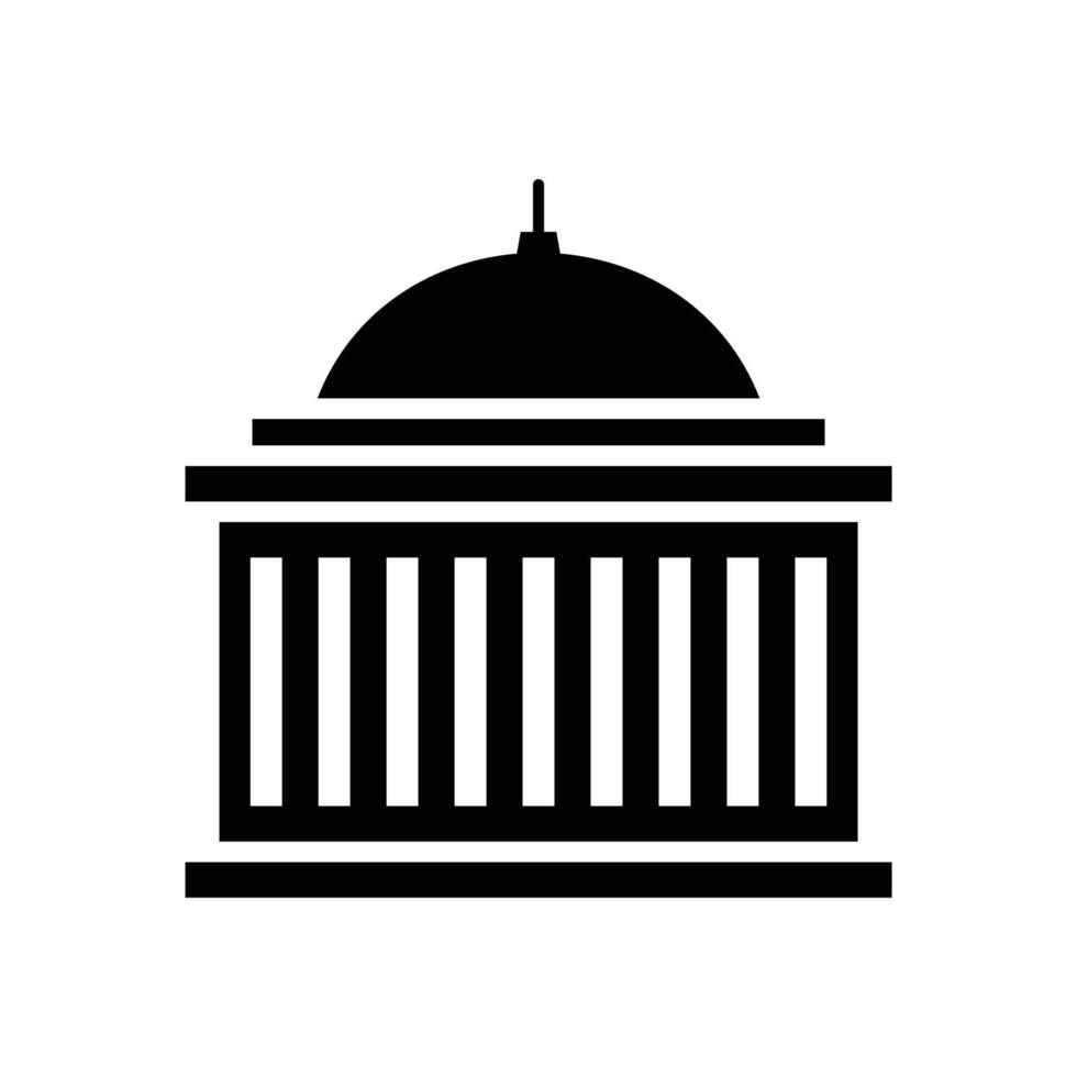 icono de vector de edificio del capitolio