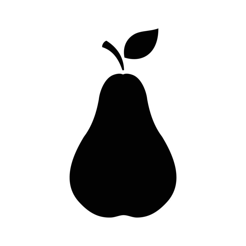 pear flat icon vector