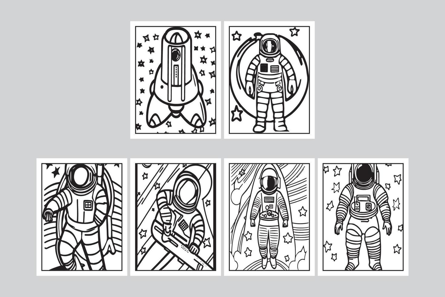 space coloring pages for toddlers vector design