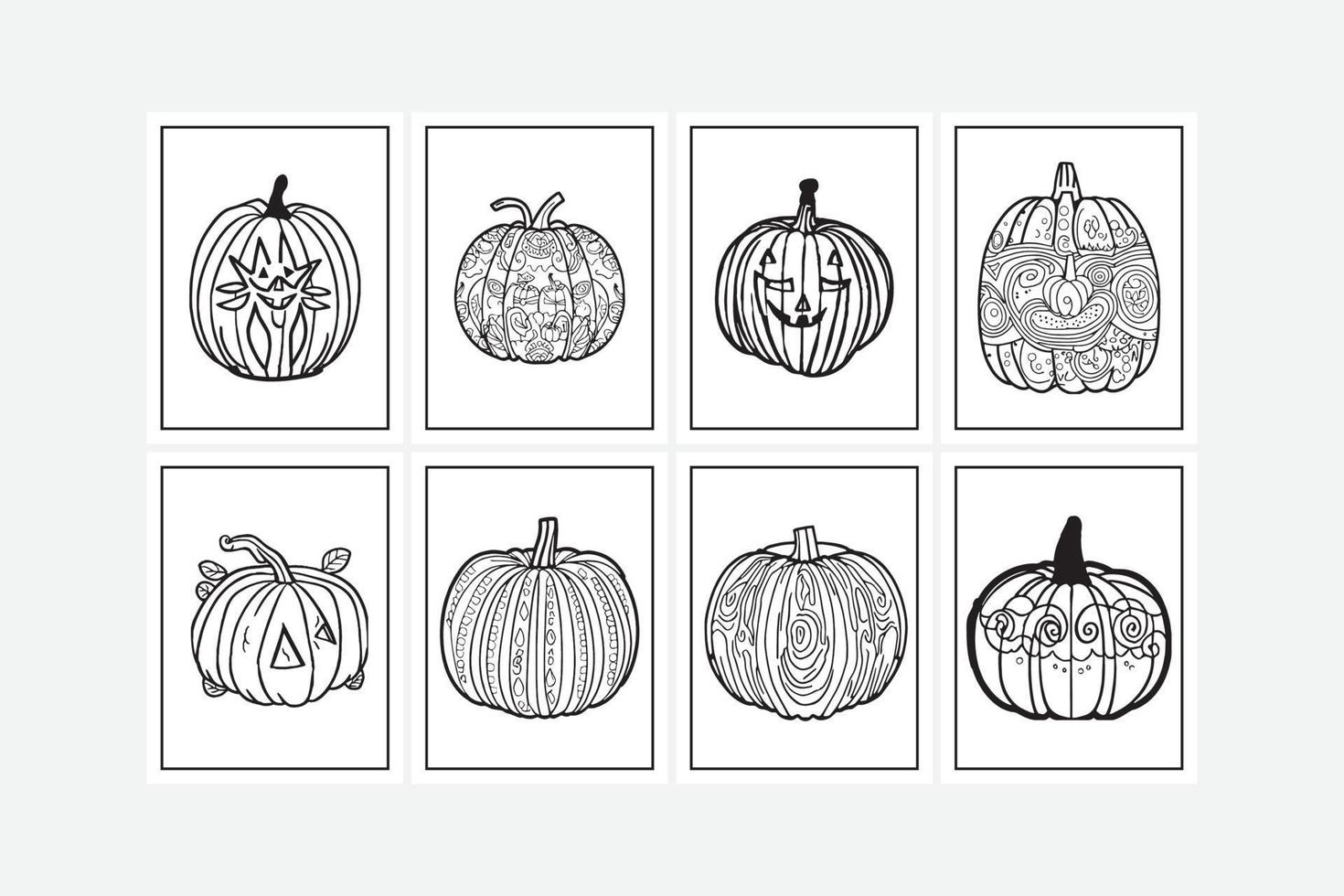 Halloween coloring page for kids' vector design