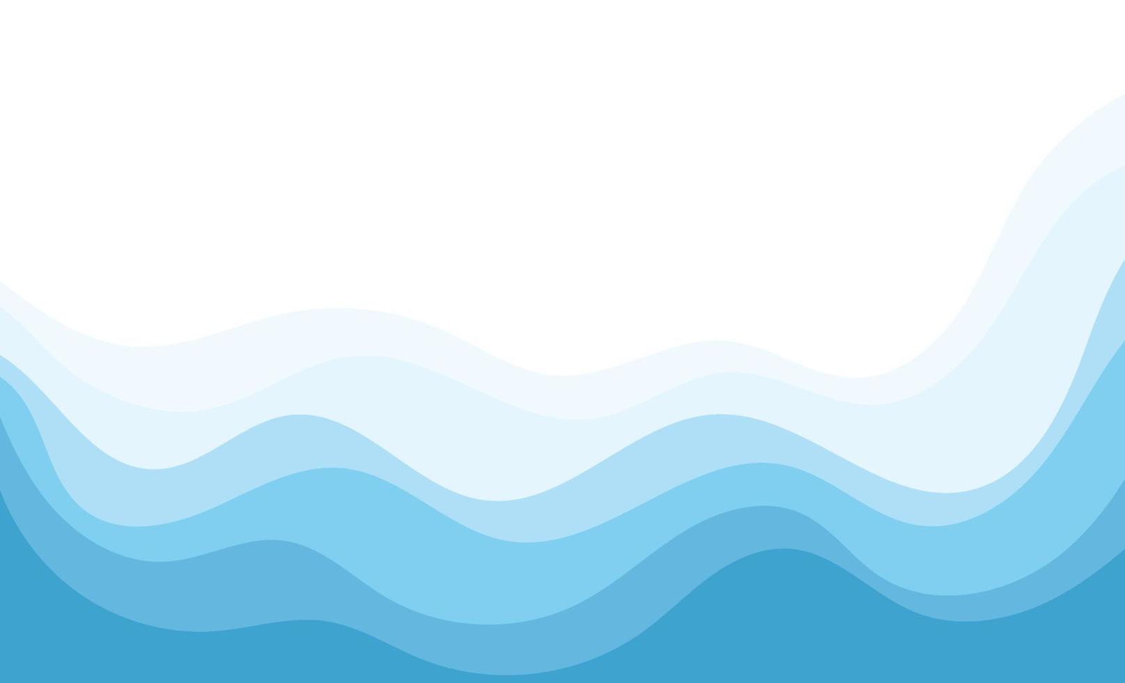 Abstract Water wave vector illustration design background