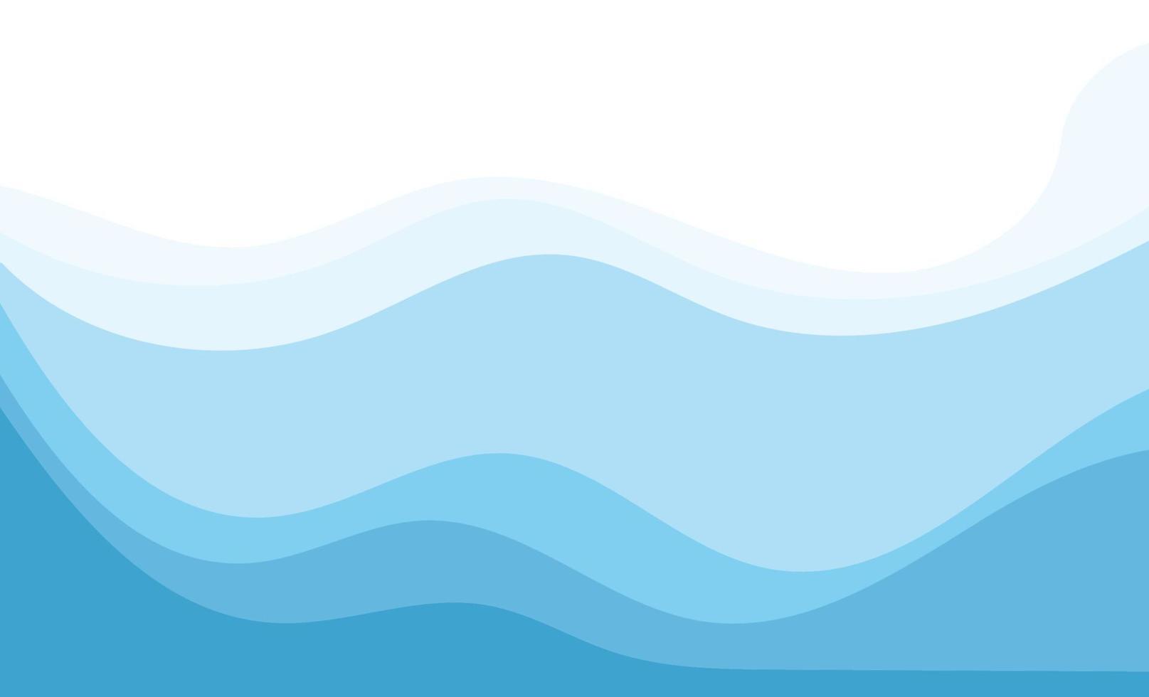 Abstract Water wave vector illustration design background