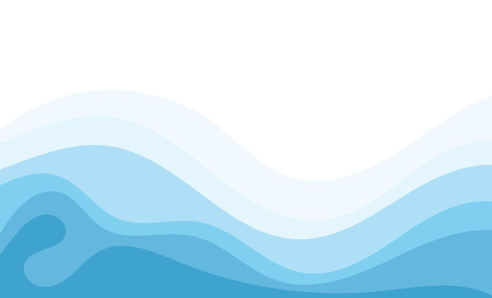 Abstract Water wave vector illustration design background