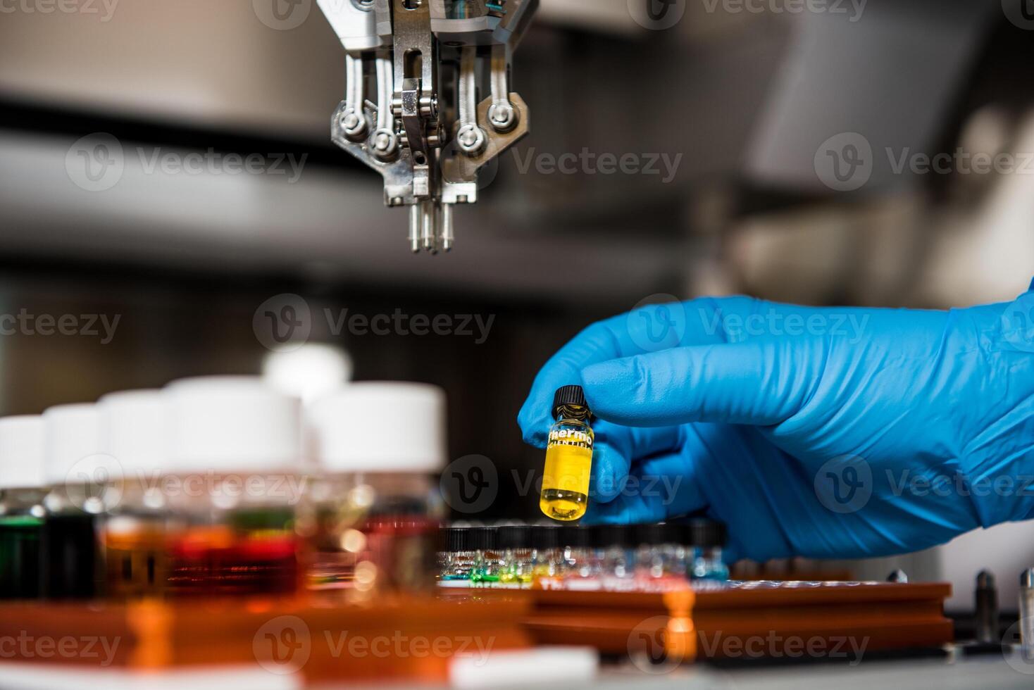 equipo de laboratorio en ciencias de laboratorio foto