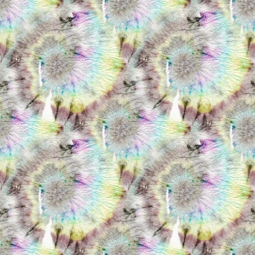 Pastel Psychedelic Kaleidoscope. Seamless. Dye photo