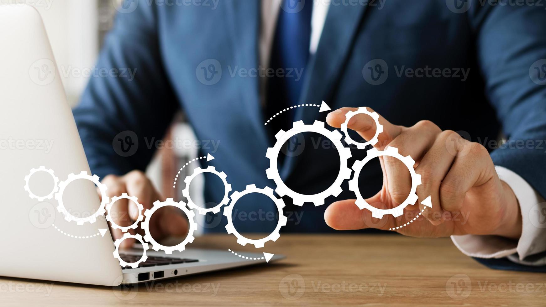 Business planning concepts, high-performance business processes and workflows and problem solving, quality control and long-term business evaluation tracking. photo