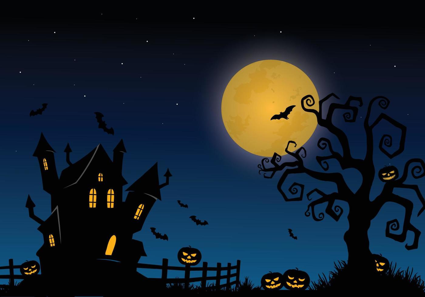 A Halloween themed background. Vector design illustration halloween. Happy Halloween Background with Pumpkin Head. Happy Halloween vector design conceptual.