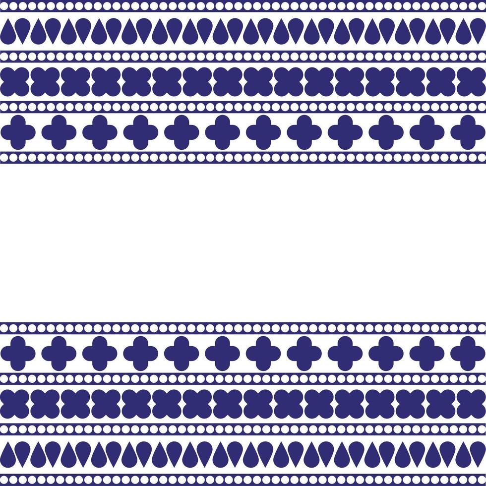 Modern retro decorative embroidery flok vector