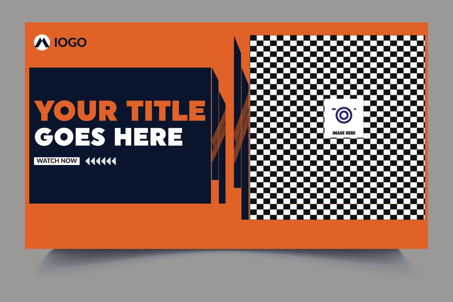 Corporate Video Thumbnail Template Free Vector