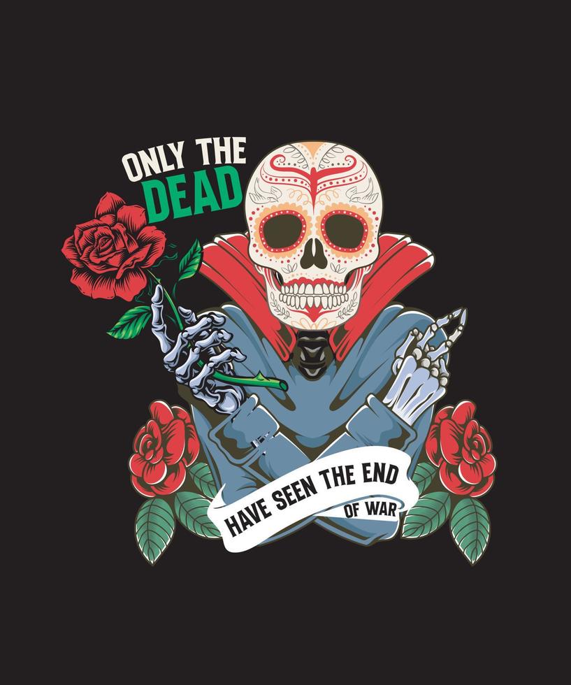 only dead t shirt Design vector
