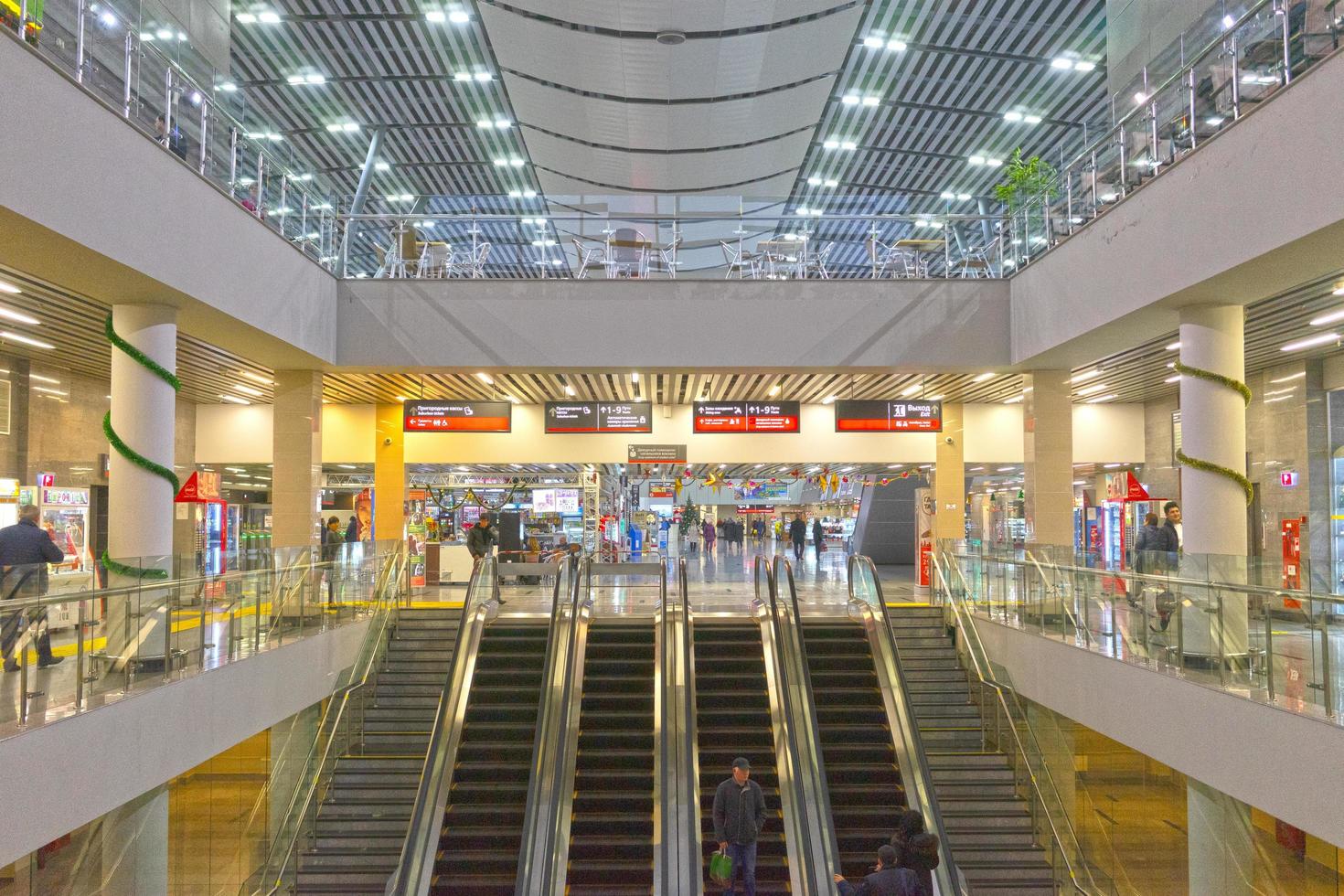 Sochi, Russia-January 17, 2018 Interior of Adler railway station. Sochi, Russia photo