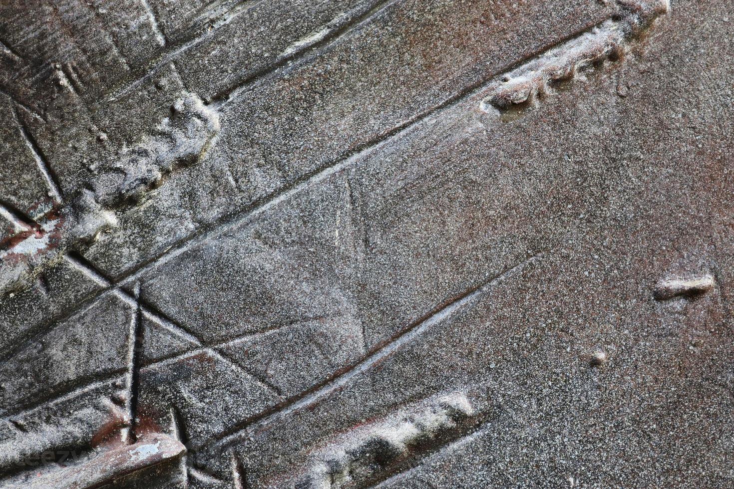 Detailed close up view on metal and steel surfaces. photo