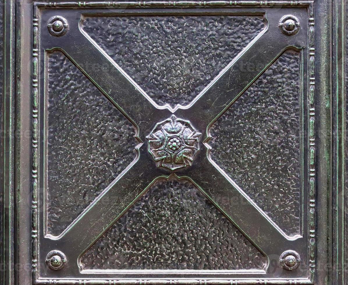 Detailed close up view on metal and steel surfaces. photo