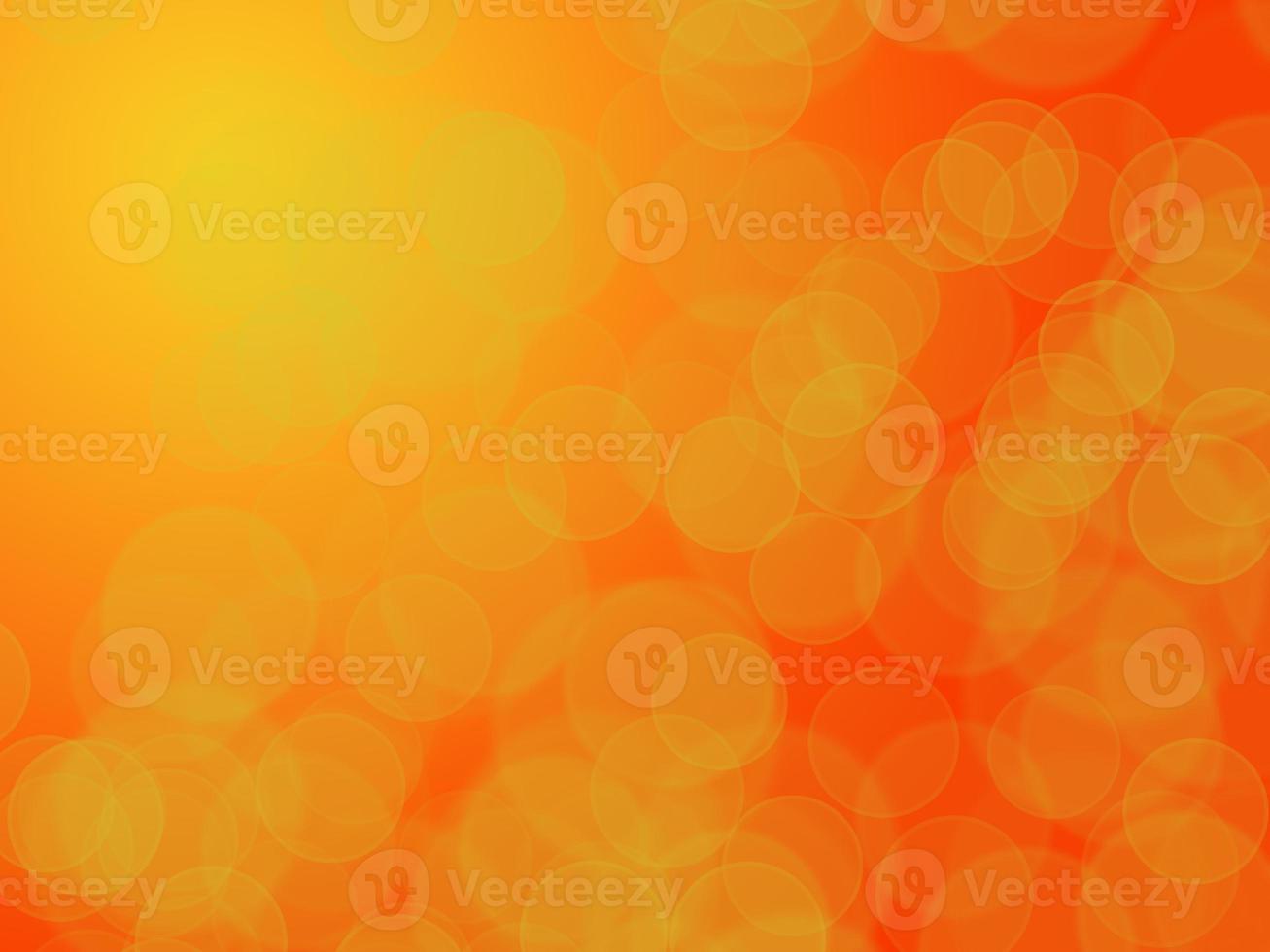Background with round bokeh effect, orange. photo