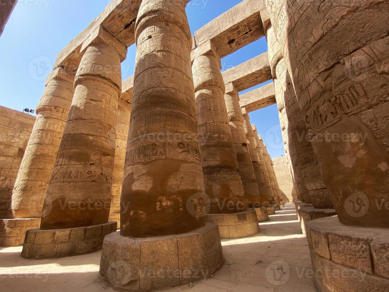 Photo of ancient egyptian architecture. Ancient city Luxor.