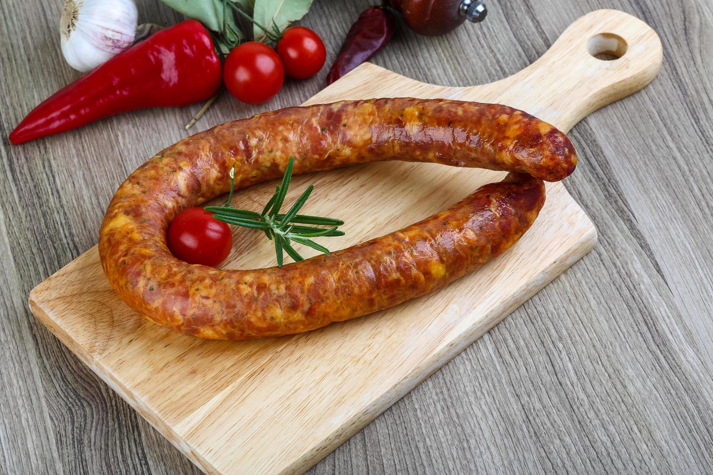 Sausage link view 12831129 Stock Photo at Vecteezy