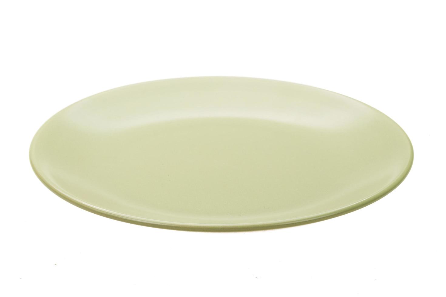 Plate on white photo