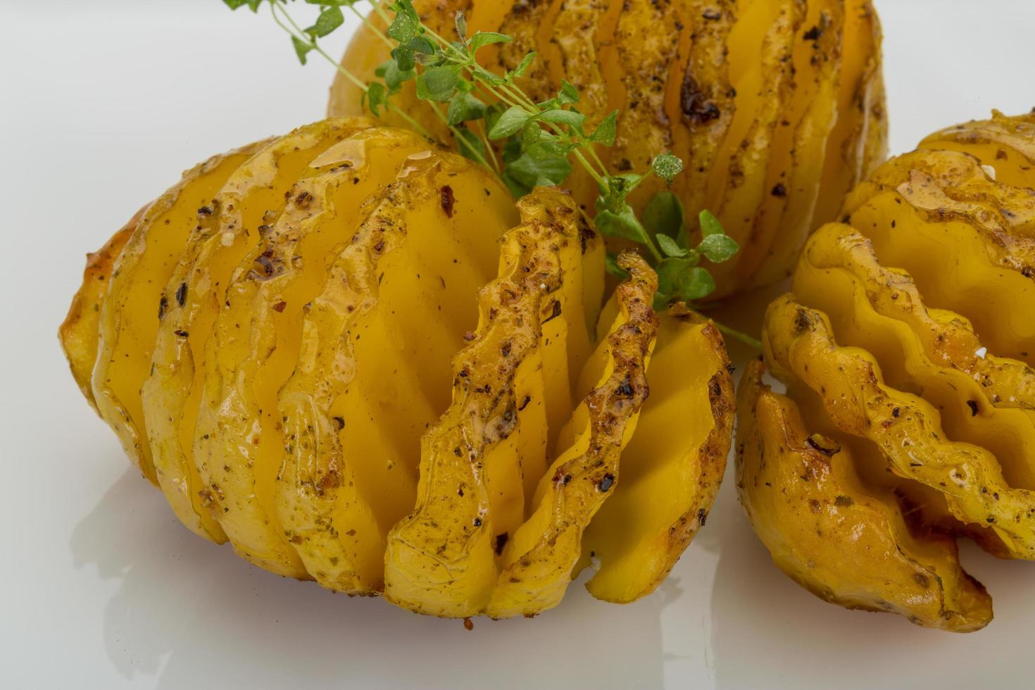 Baked potato dish view 12831718 Stock Photo at Vecteezy
