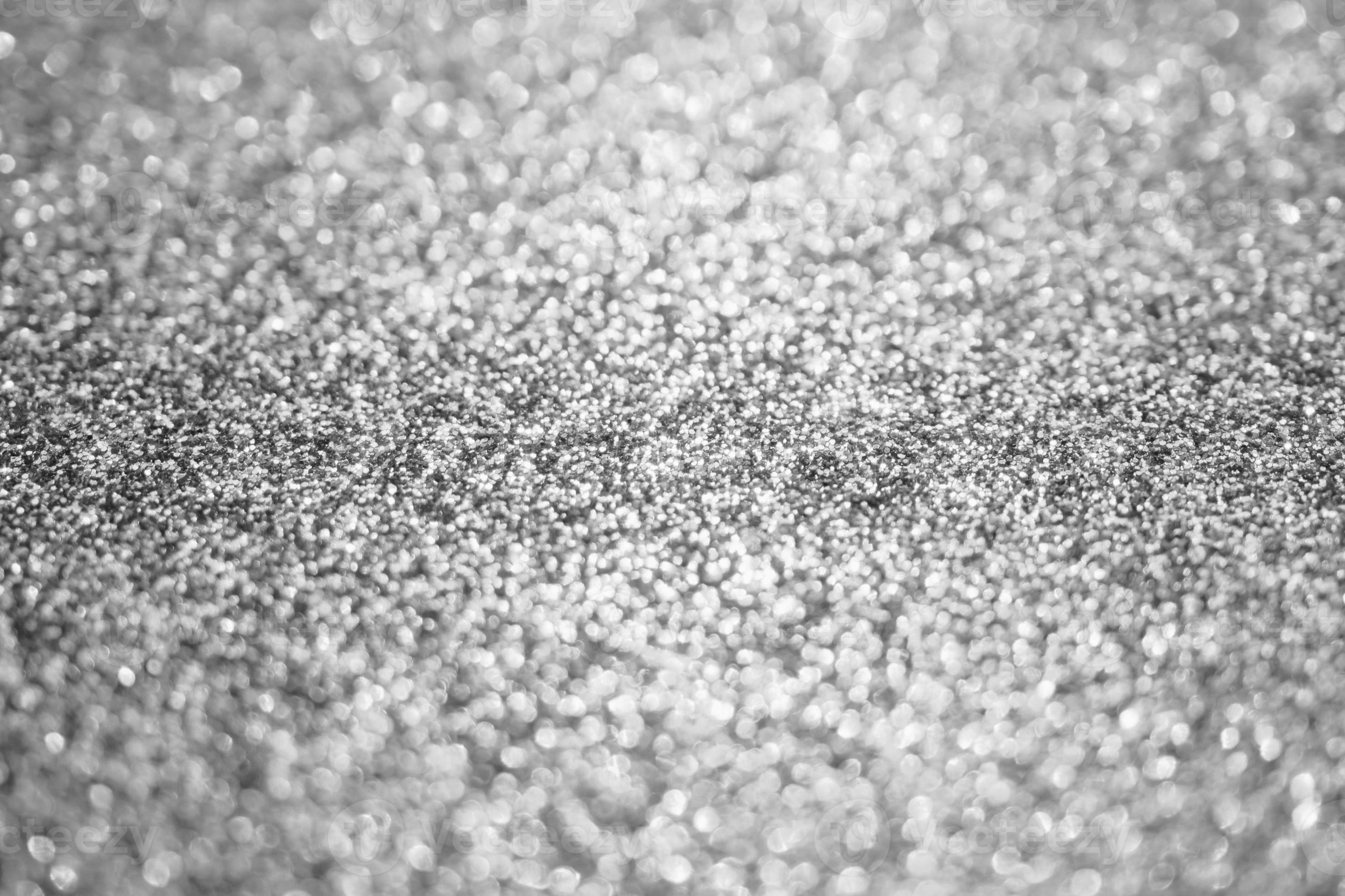 Silver Glitter Bokeh Printed Backdrop