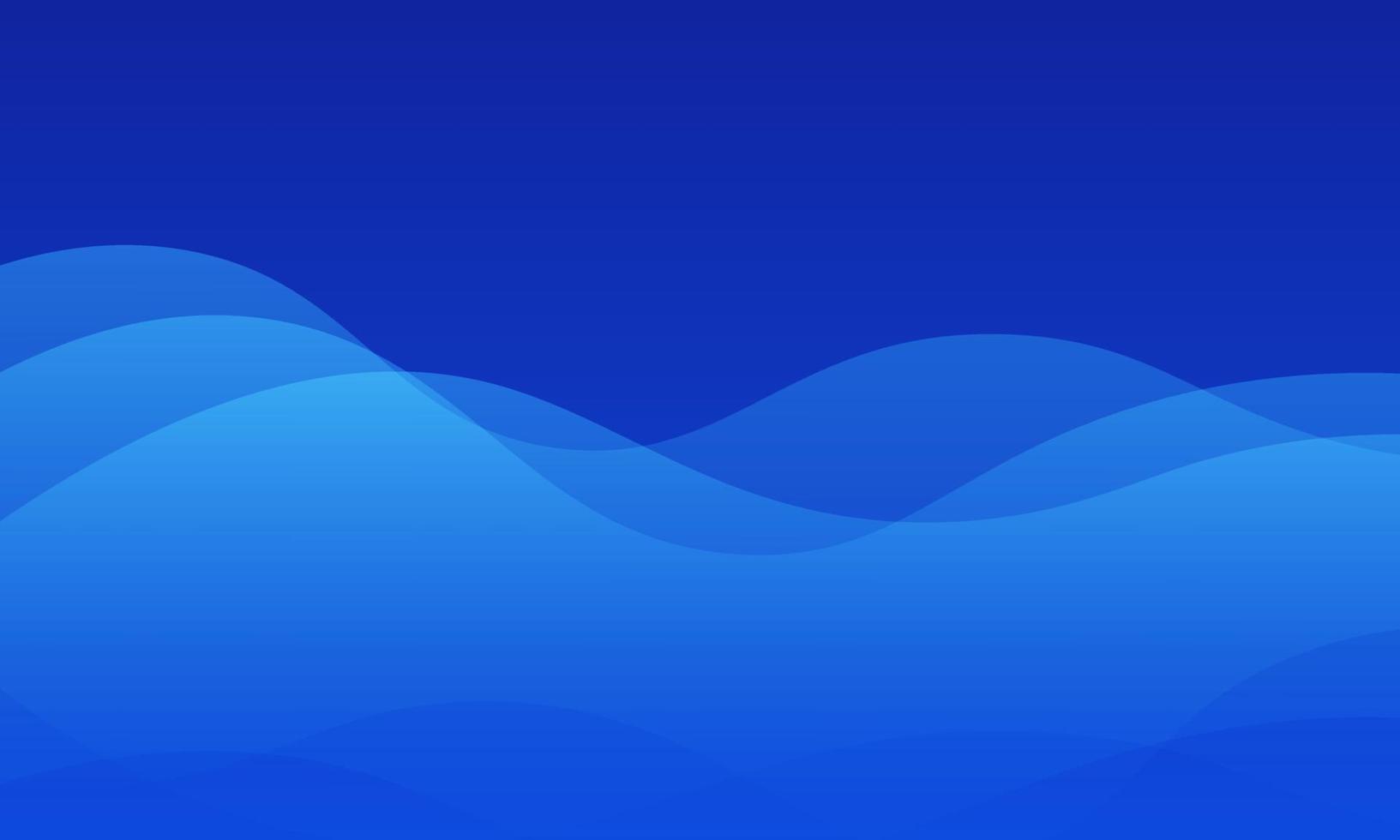 Simple blue wavy background. vector