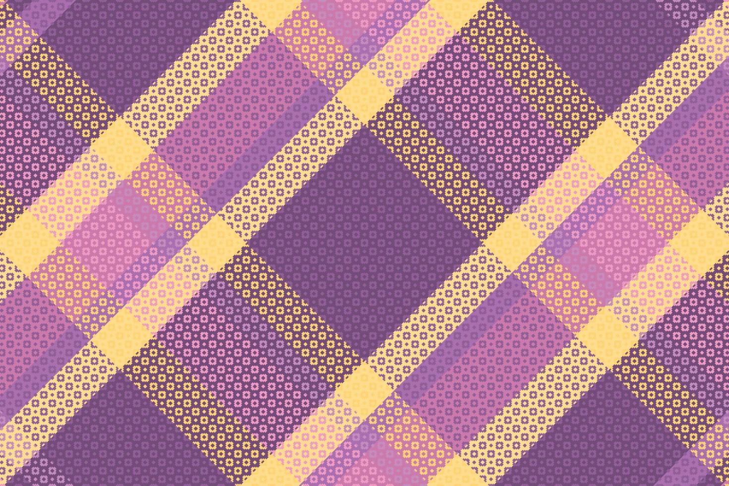 Tartan or plaid retro color pattern. vector