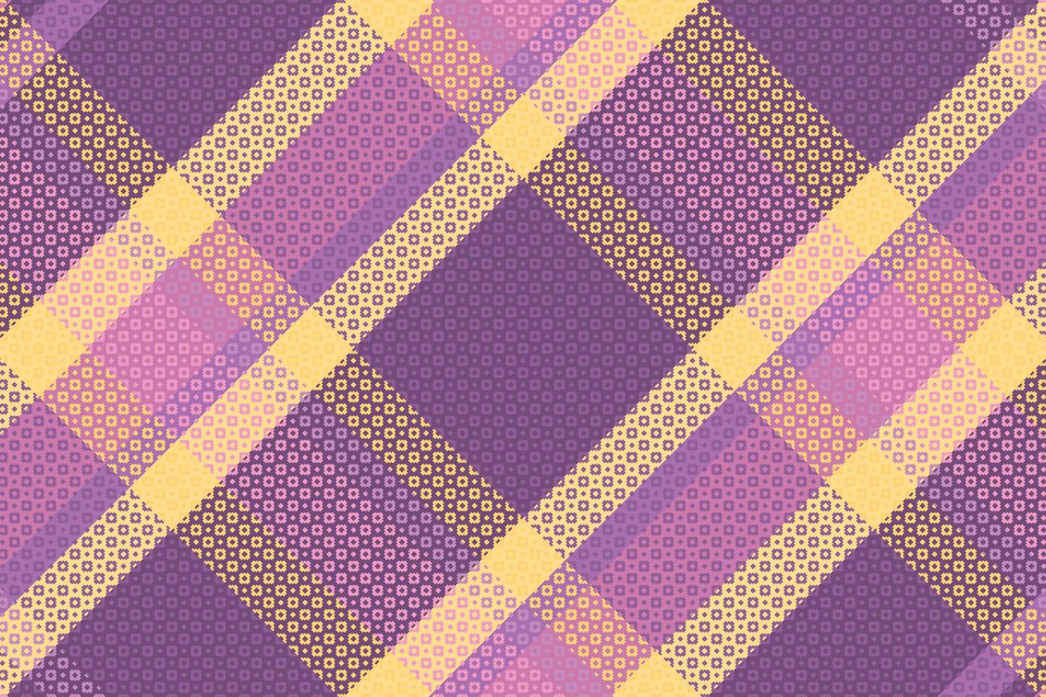 Tartan or plaid retro color pattern. vector