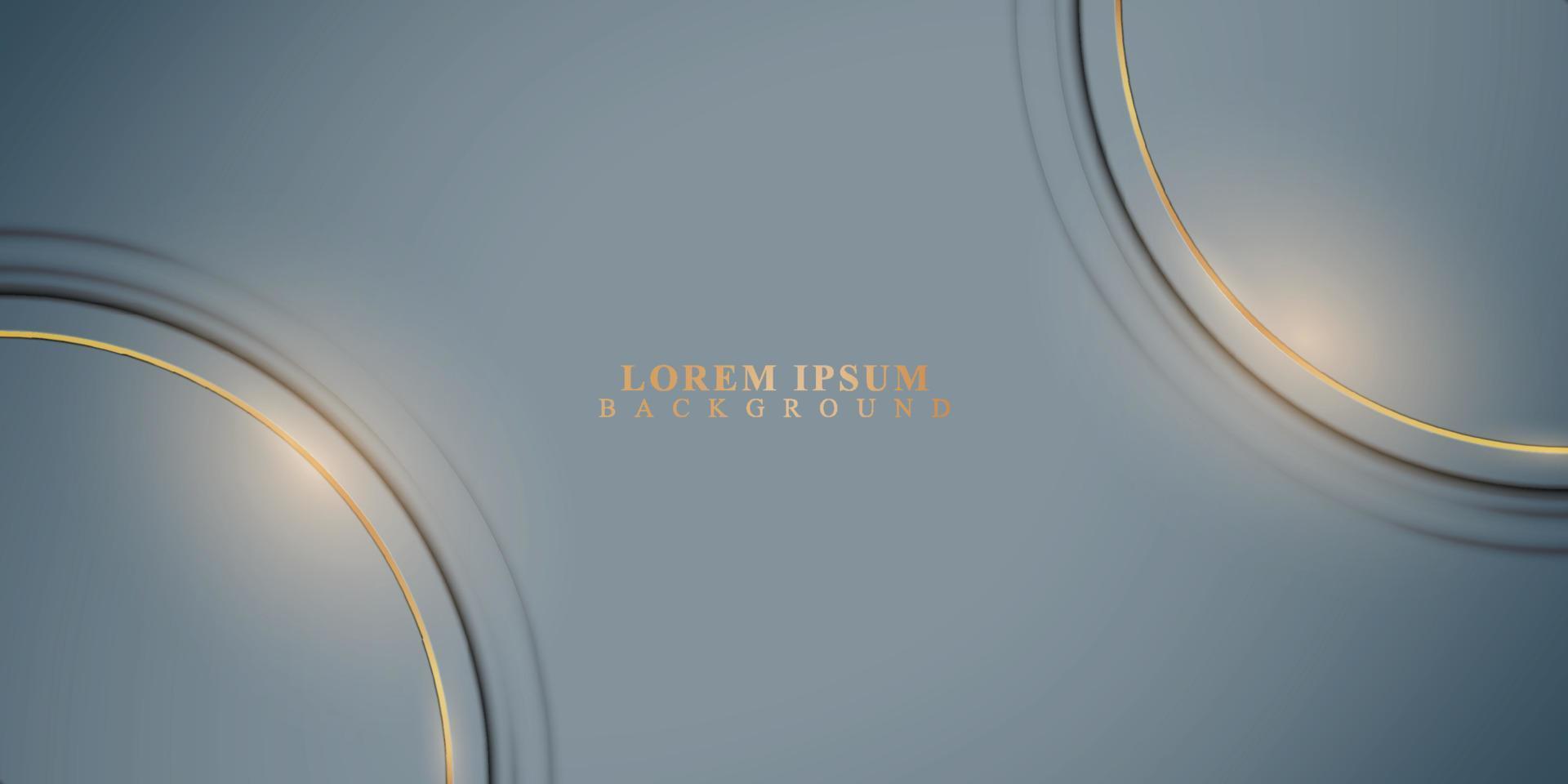 Luxury rounded template banner background. vector