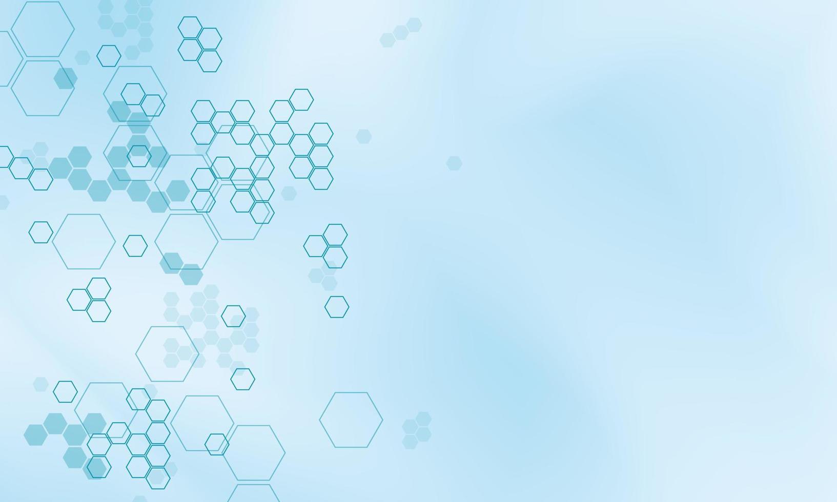 Medical concept with hexagonal pattern background. Vector illustration.