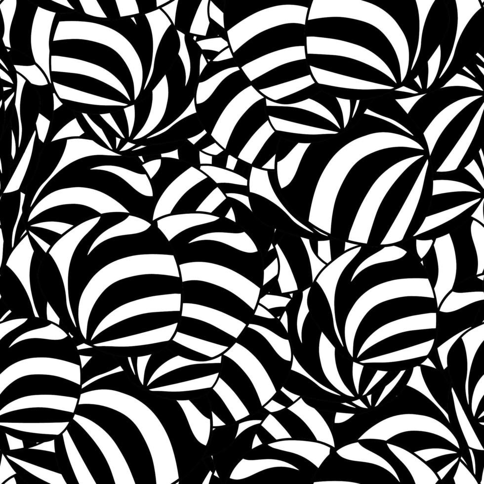 Modern striped doodle fantasy messy geometric shapes seamless pattern. Infinity abstract card, layout. Creative background with geo shapes. Textile, fabric, wrapping paper. vector