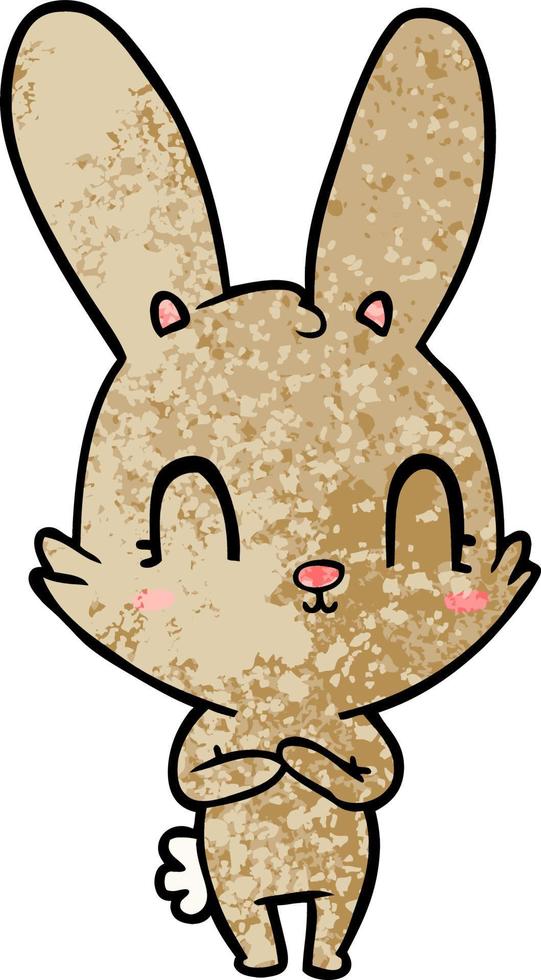 Vector rabbit character in cartoon style