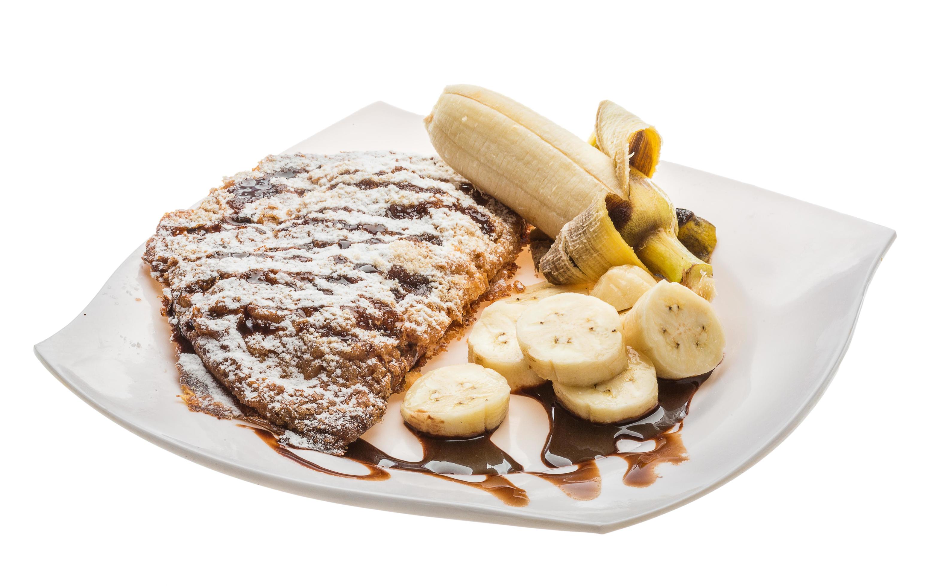 Banana pastry on white 12834188 Stock Photo at Vecteezy