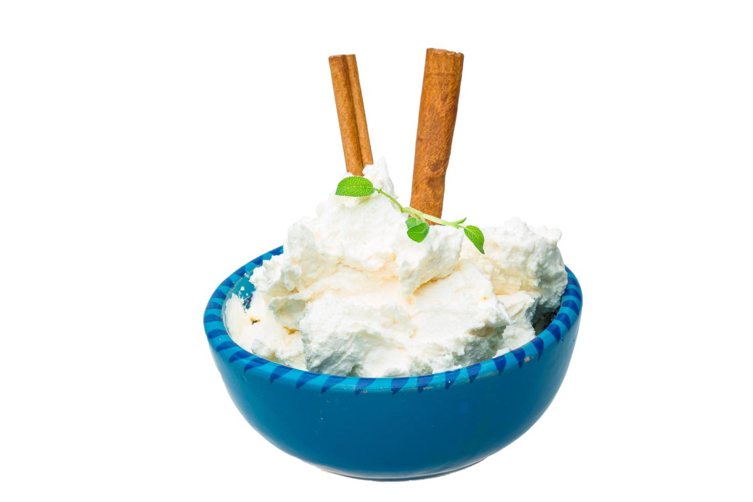 Cottage cheese view photo